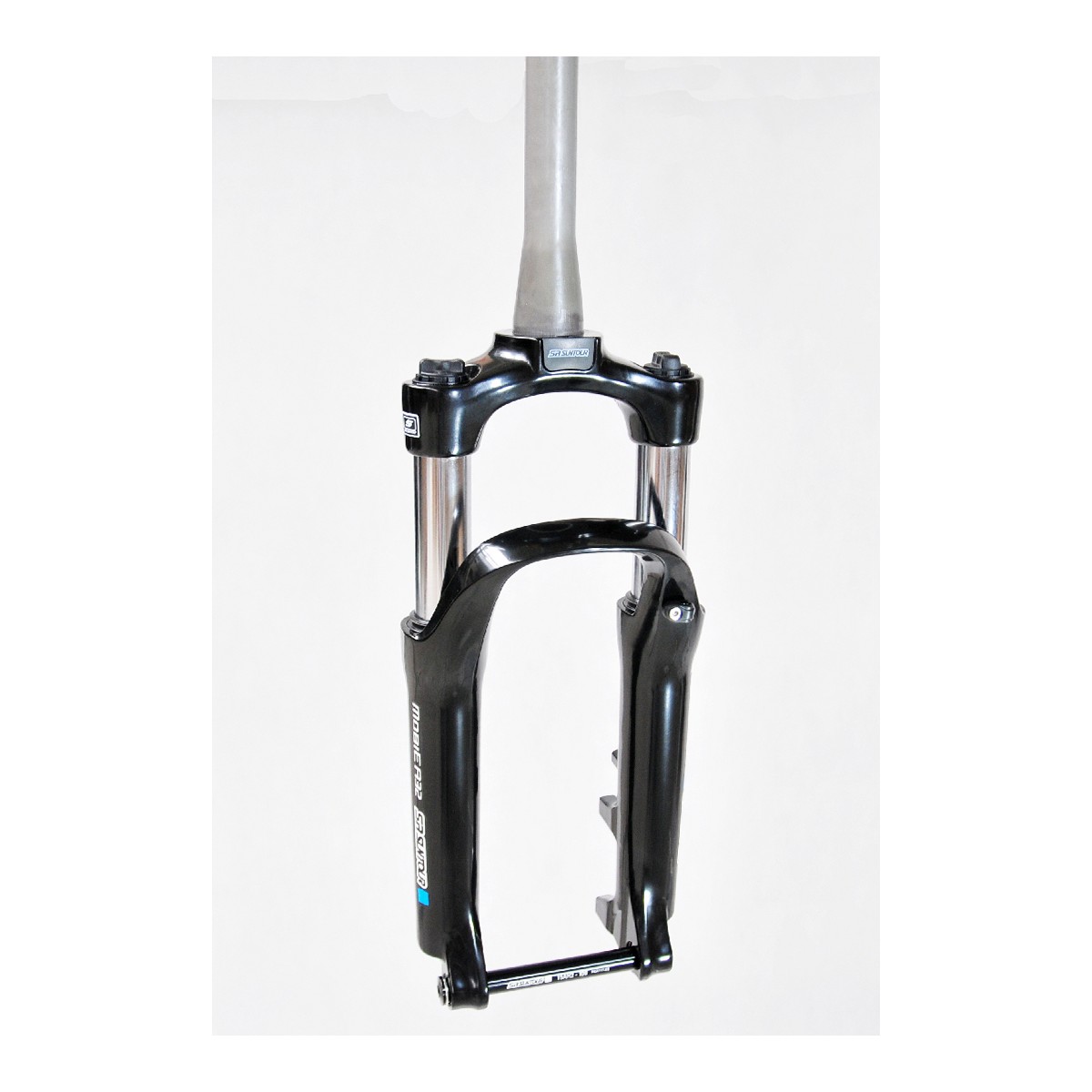 SF21-MOB32-20-D-L-T-Q15 - MOBIE32 20" skok 50mm, AHEAD TAPERED 25cm, sprężyna, oś 15mm, dysk, czarny