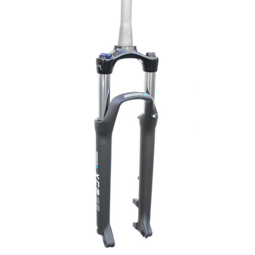 SF26-XCM9-32-LO-D-M-5TA - XCM 29" golenie 32mm skok 100mm,TAPERED 25cm, blok na gol.sprężyna czarny mat oś 5TA