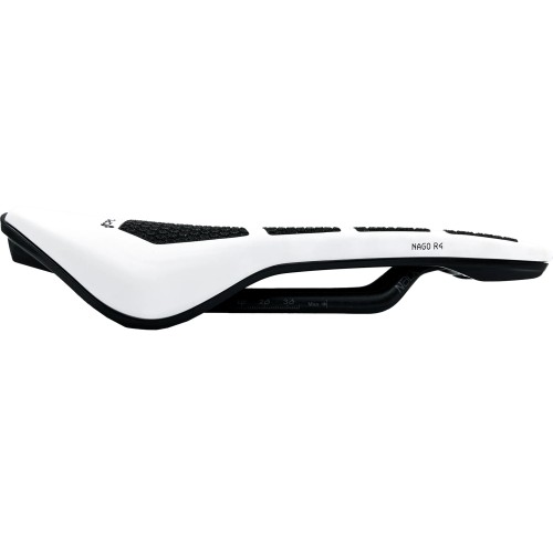 PR-NAR4NA3WBC5-AM - Siodło PROLOGO NAGO R4, CPC, NACK (pręty: karbon, 7x9,3) 137x245mm, 162g,  czarno-białe