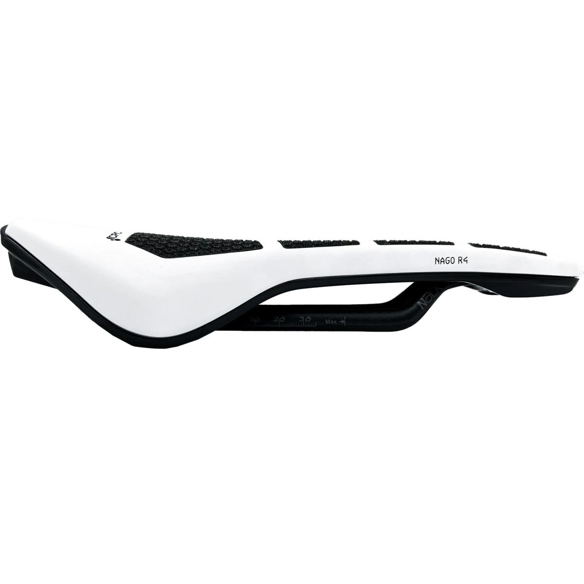 PR-NAR4NA3WBC5-AM - Siodło PROLOGO NAGO R4, CPC, NACK (pręty: karbon, 7x9,3) 137x245mm, 162g,  czarno-białe