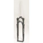 SF3-NRX-DRL-C-M-D - Amortyzator NRX DLR 28" skok 75mm 1 1/8" rura 30cm AHEAD sprężyna blok. na kierownicy oś 9mm dysk czarny mat