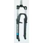 SF8-XCE6-P-M18 - XCE 26" skok 100mm 1-1/8" 18cm gwint, piwoty, sprężyna, czarny mat