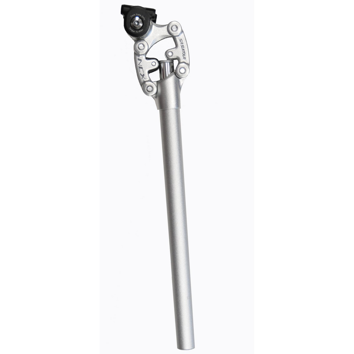 SRSP25-NCX-B309-S - Wspornik siodła SUNTOUR NCX alu 30.9x400mm, sprężyna średnia, srebrny