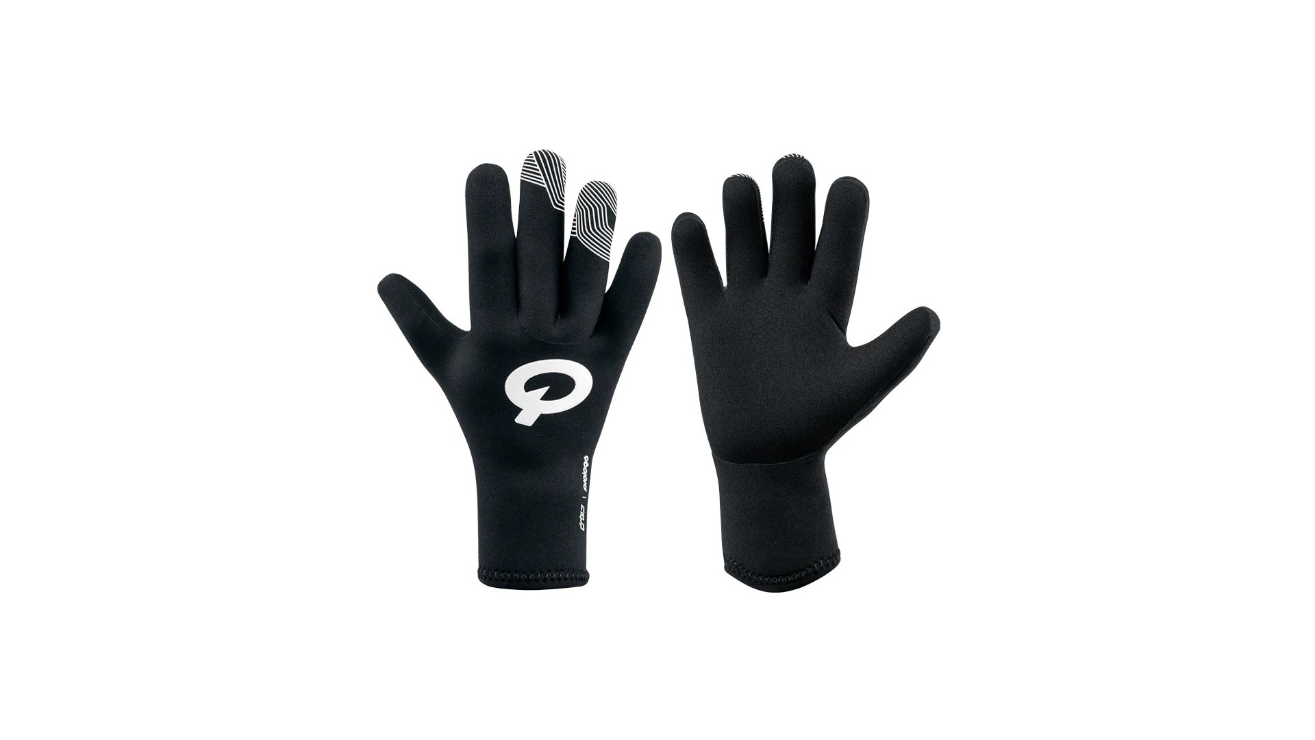 Rękawiczki PROLOGO DROP NEOPRENE wodoodporne, długie palce, czarne z białym logo roz. L - PR-GLOVELFBW13-L