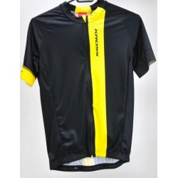 Koszulka na rower KROSS Pave czarno-żółta  r.S - T4COD000011SBKYL