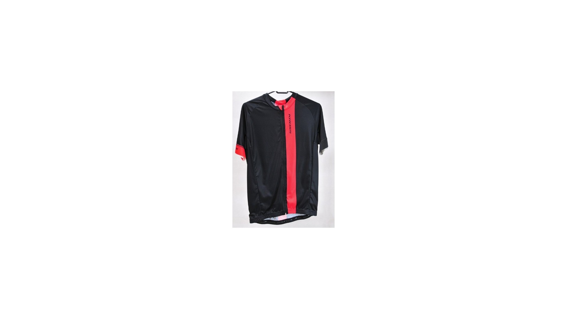 Koszulka na rower KROSS  Pave czarno-czerwona r. M  - T4COD000011MBKRD