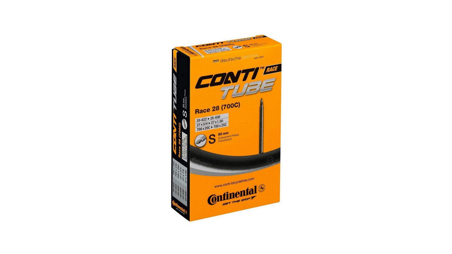 Dętka Continental RACE 28 Presta 80mm 18-622/25-630 - CO0180000