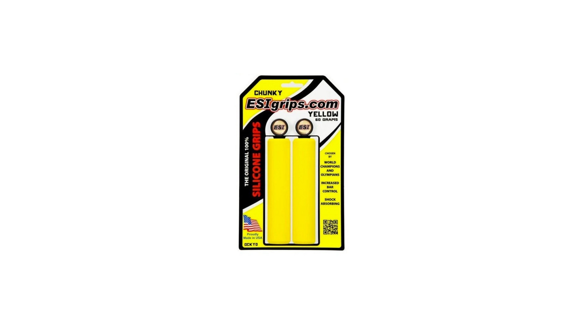 Chwyty kierownicy ESI GRIPS - Chunky-kolor żółty - GCKY0