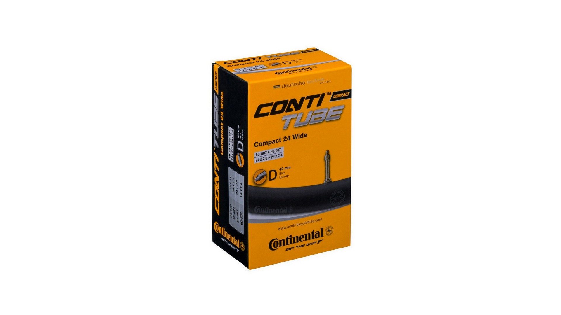 Dętka Continental COMPACT 24 Wide Dunlop 40mm 50-507 - CO0181331